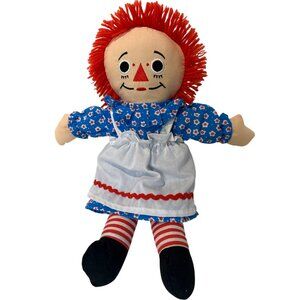 Raggedy Ann Plush 14” Doll by Hasbro 2015 100th Anniversary Plush Cloth Rag Doll